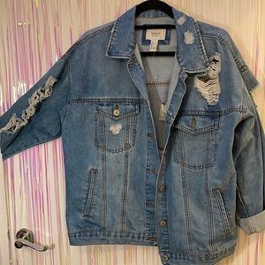 oversized jean jacket